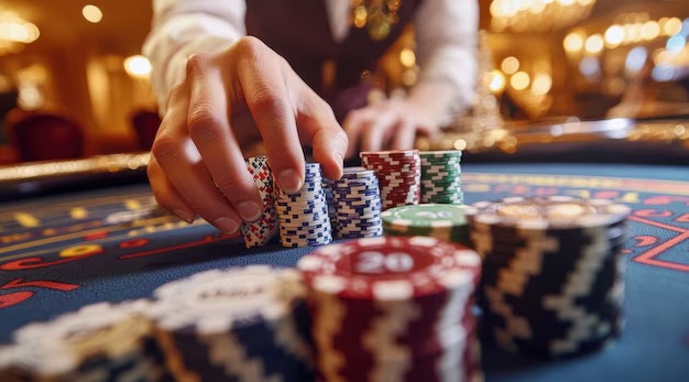 1win indonesia live dealer studio with multiple camera angles